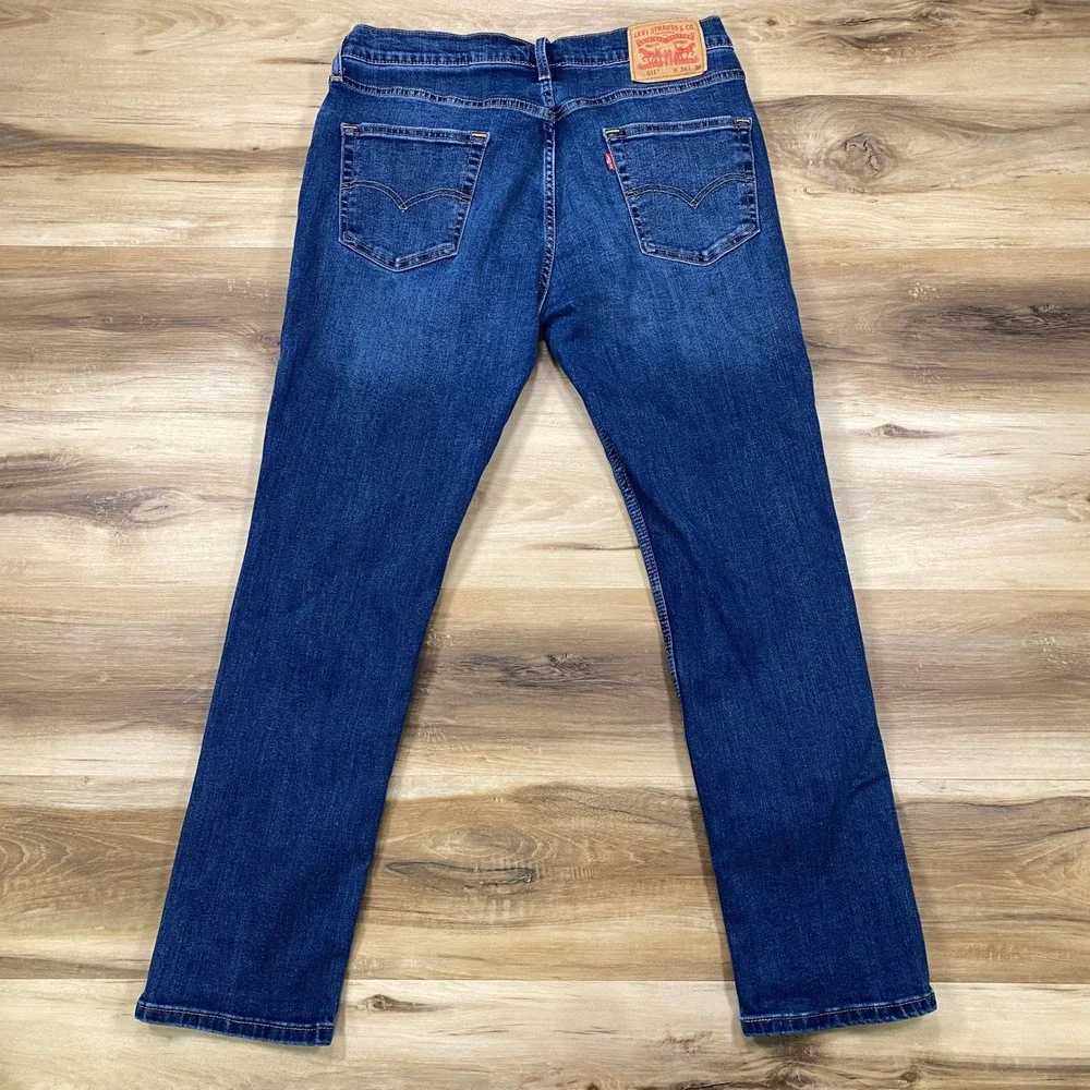 Levi's 511 Slim Fit Men 34x30 Classic Cotton Blend Stretch Jeans Blue Heritage